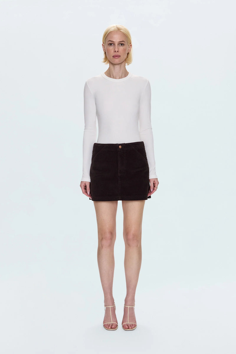 Pistola Uma High Rise Mini Skirt Mocha