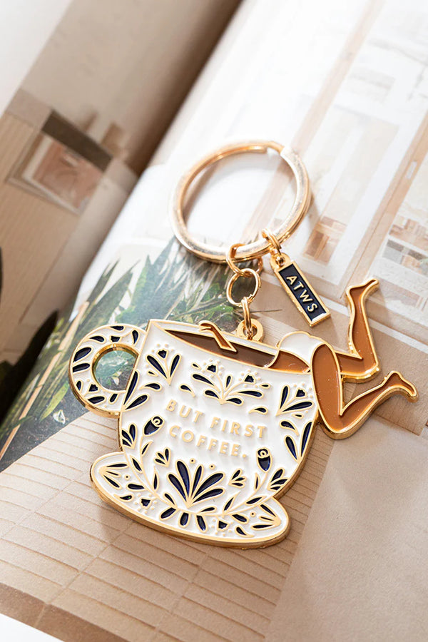 All The Ways to say. But First Coffee - Keychain