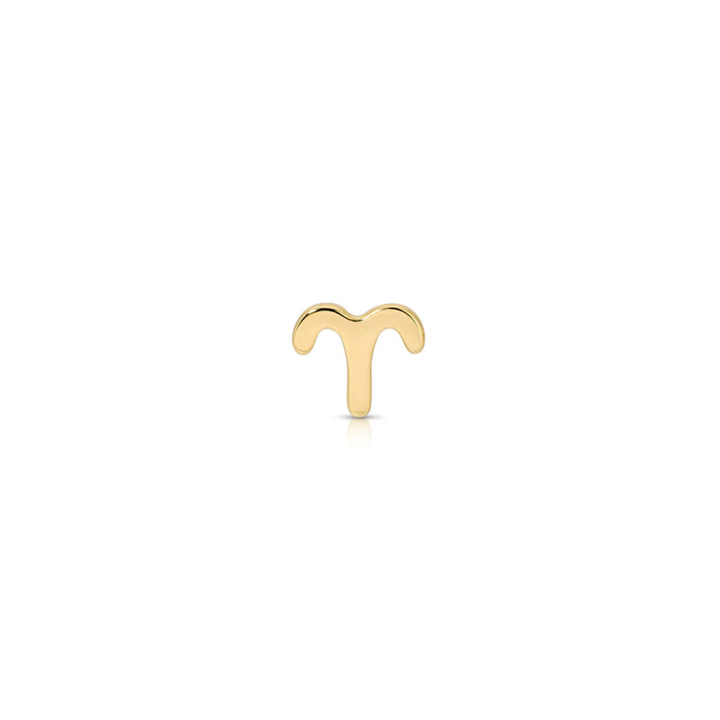 EF Collection Single Mini Gold Zodiac Stud