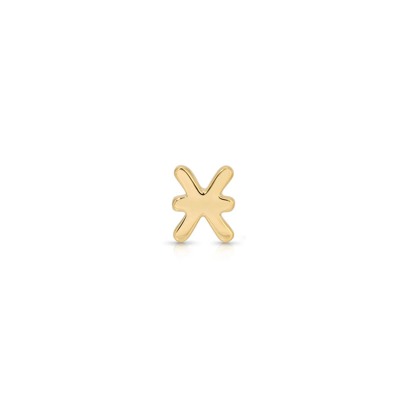 EF Collection Single Mini Gold Zodiac Stud