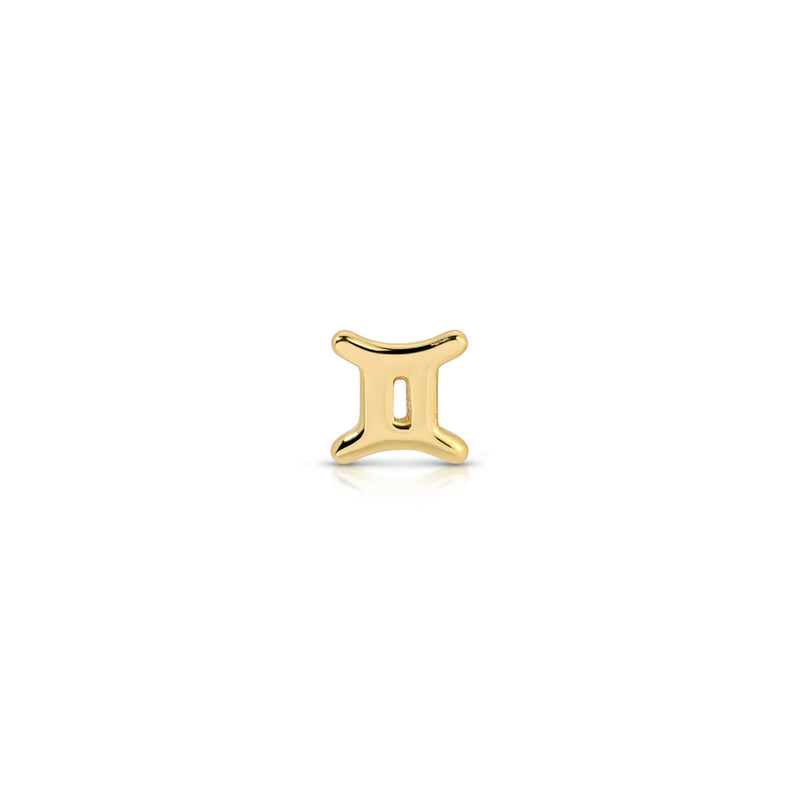 EF Collection Single Mini Gold Zodiac Stud