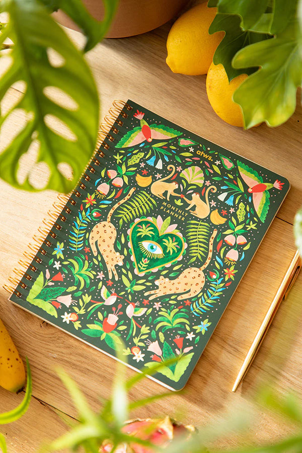 All The Ways to say. Green Jungle Monthly Planner