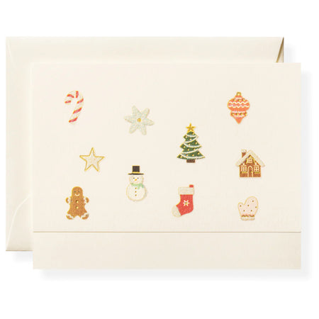 Karen Adams Designs Santa's Cookies Individual Note Card