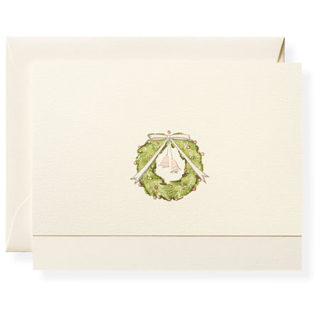 Karen Adams Designs Sugar Wreath Individual Note Card