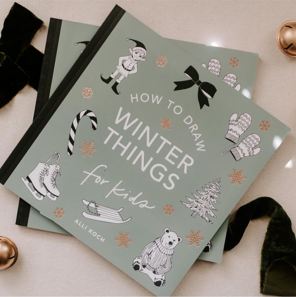 Winter Things: How to Draw Books for Kids with Christmas Trees, Elves, Wreaths, Gifts, and Santa Claus