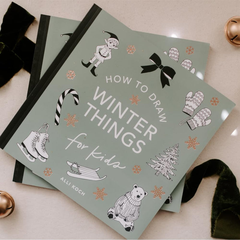 Winter Things: How to Draw Books for Kids with Christmas Trees, Elves, Wreaths, Gifts, and Santa Claus
