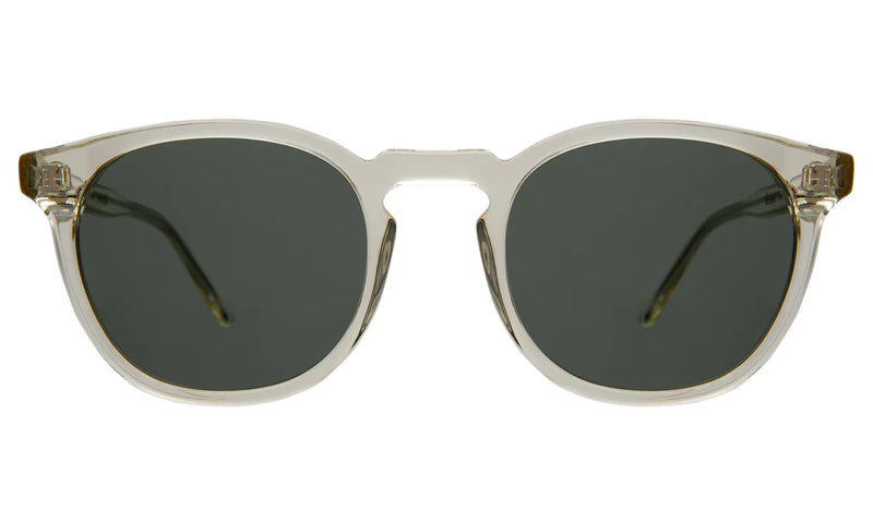 Illesteva Eldridge Champagne w/ Olive Flat Lenses