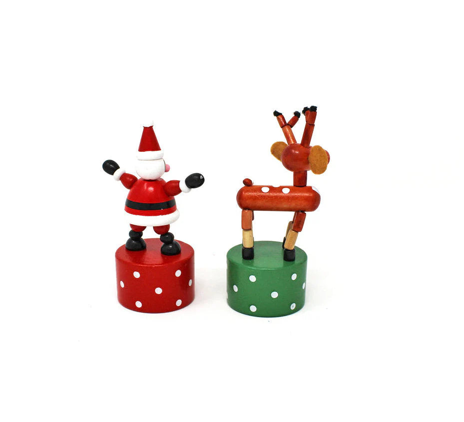 Jack Rabbit Creations Push Puppet Santa & Deer – Atelerietheshop