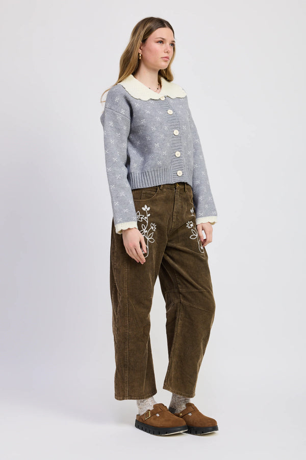 Jacquie the Label Georgia Sweater Cardigan Grey