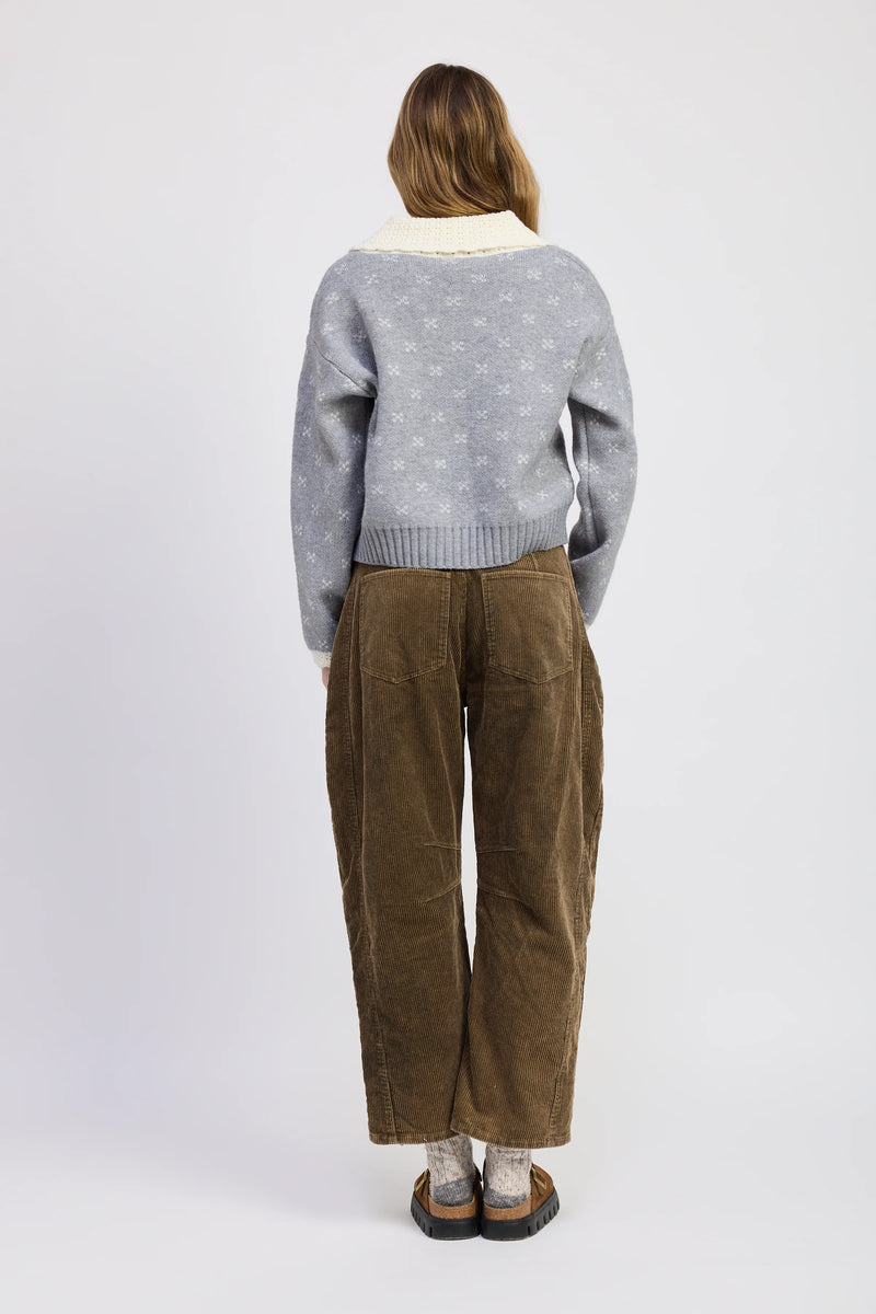 Jacquie the Label Georgia Sweater Cardigan Grey