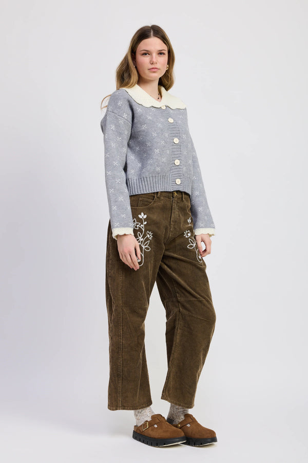 Jacquie the Label Sylvie Corduroy Pants Washed Olive
