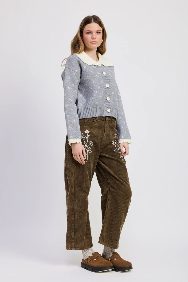 Jacquie the Label Sylvie Corduroy Pants Washed Olive