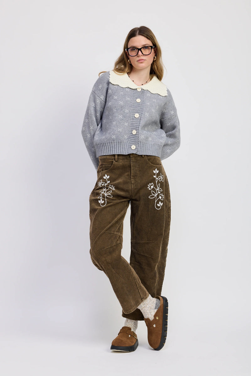 Jacquie the Label Sylvie Corduroy Pants Washed Olive