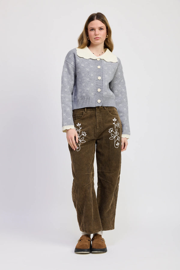 Jacquie the Label Sylvie Corduroy Pants Washed Olive