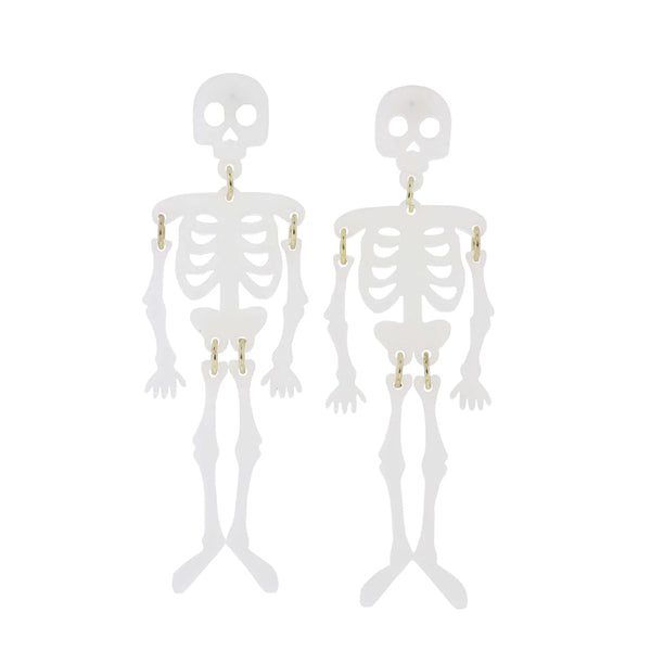 Jane Marie Glow in the Dark Skeleton Earring