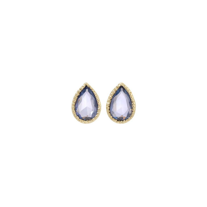 Jennie Kwon Designs Blue Sapphire Lento Earrings (PAIR)