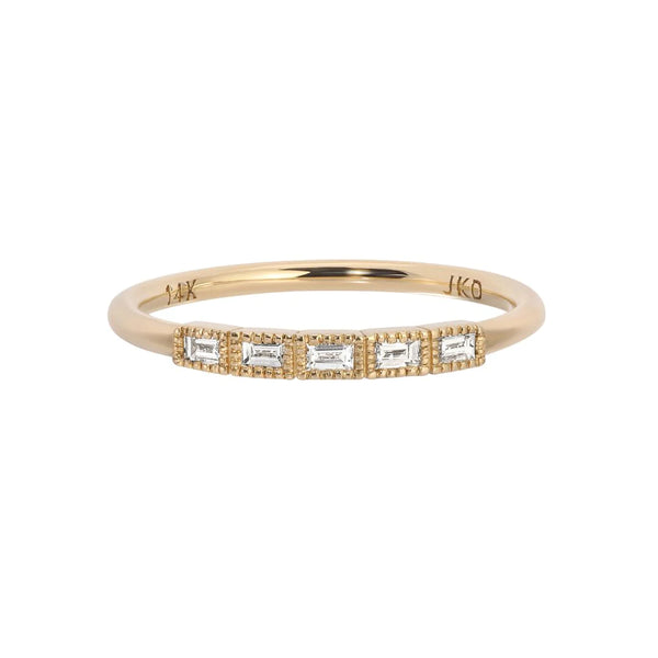 Jennie Kwon Designs Diamond Baguette Legato Ring