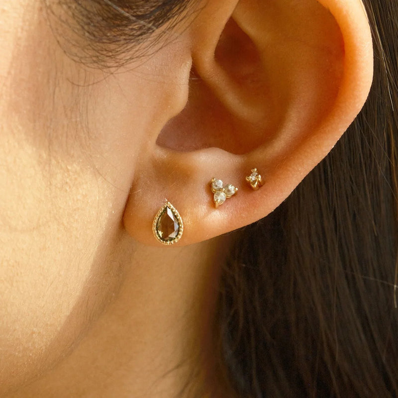 Jennie Kwon Designs Green Sapphire Lento Earrings (PAIR)