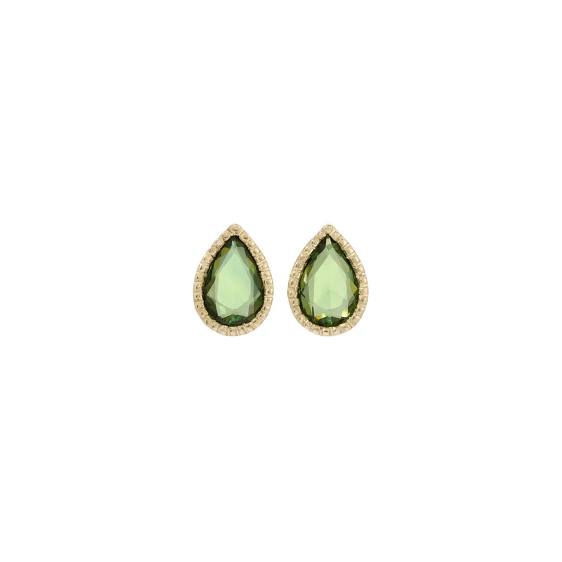 Jennie Kwon Designs Green Sapphire Lento Earrings (PAIR)