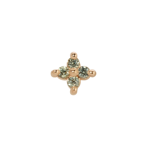 Jennie Kwon Designs Green Sapphire Sundrop Stud (Single)