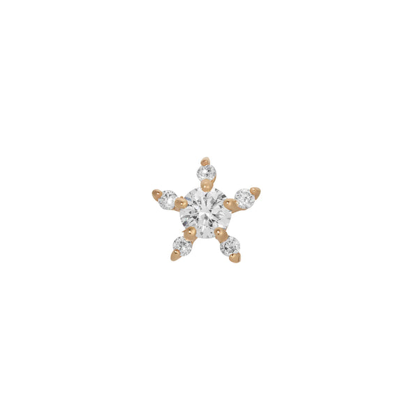 Jennie Kwon Designs White Diamond Sprout Stud (Single)