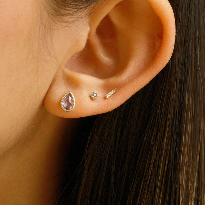 Jennie Kwon Designs Blue Sapphire Lento Earrings (PAIR)