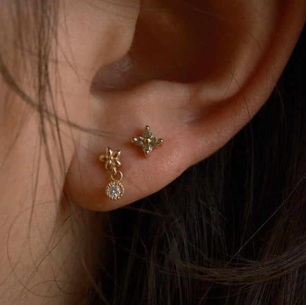Jennie Kwon Designs Green Sapphire Sundrop Stud (Single)
