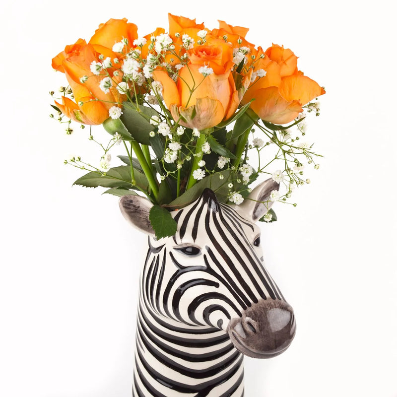 KAF Home Zebra flower vase