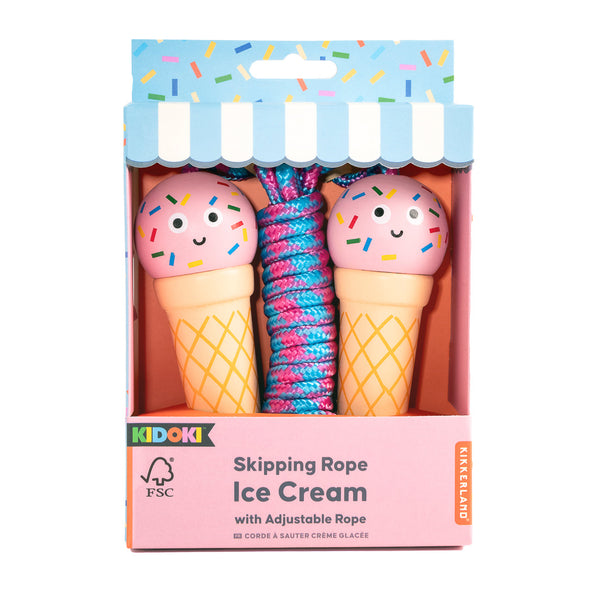 Kikkerland Kidoki Ice Cream Skipping Rope