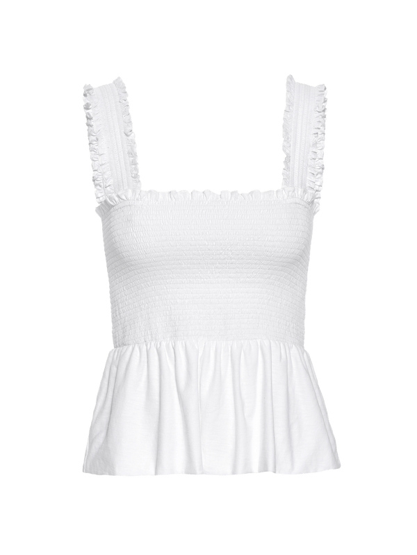 Nation LTD Kiri Baby Doll Tank White