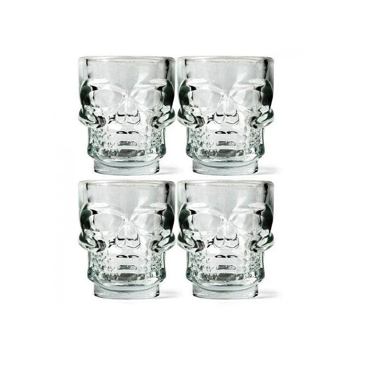 Kikkerland Skull Shot Glasses Set Of 4