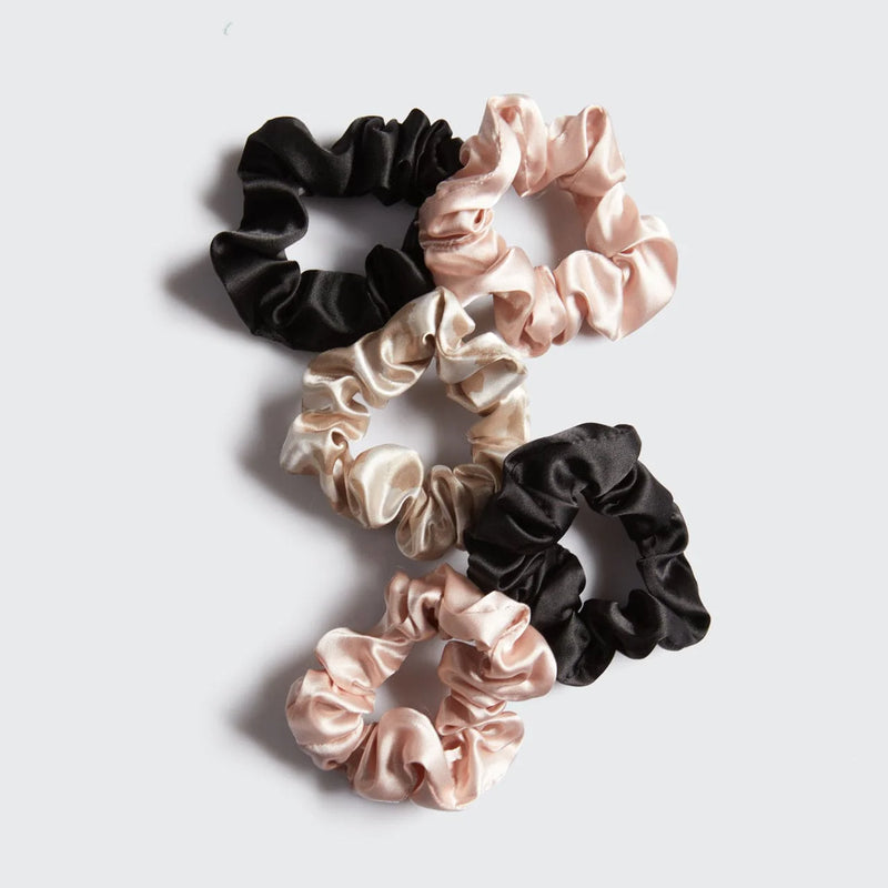 Kit.Sch Assorted Satin Sleep Scrunchies