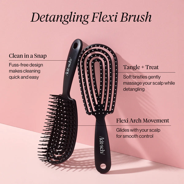 Kit.Sch Black Detangling Flexi Brush