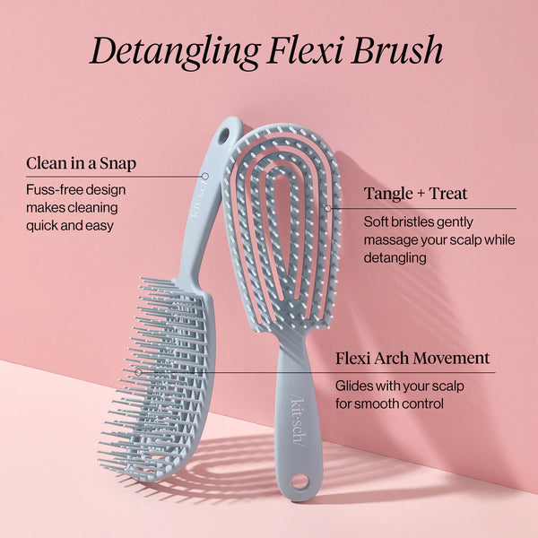 Kit.Sch Haze Blue Detangling Flexi Brush