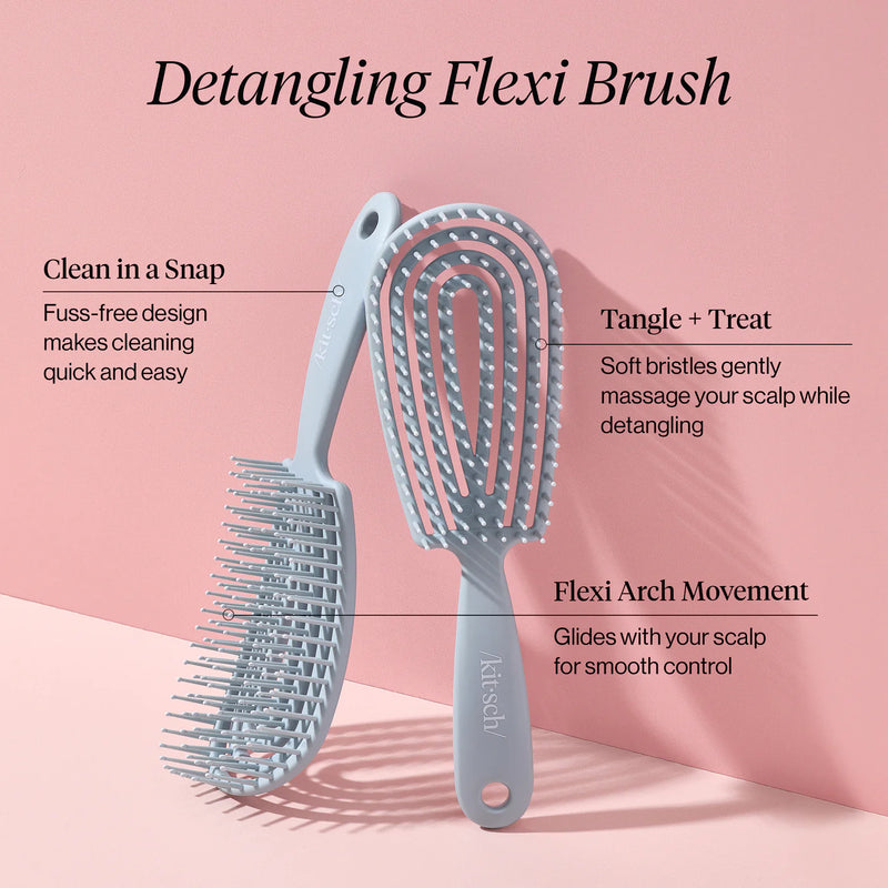 Kit.Sch Haze Blue Detangling Flexi Brush