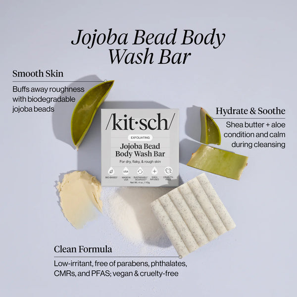 Kit.Sch Jojoba Bead Exfoliating Body Wash Bar