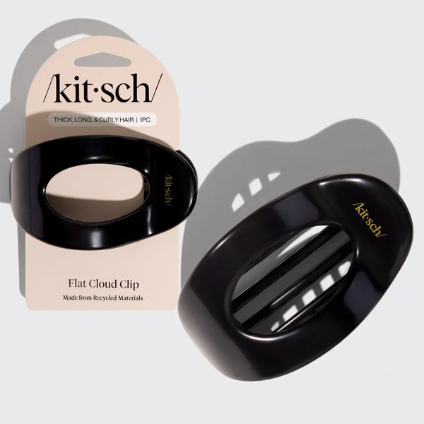 Kit.Sch Recycled Plastic Large Flat Cloud Clip - Black