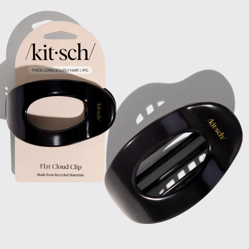 Kit.Sch Recycled Plastic Large Flat Cloud Clip - Black