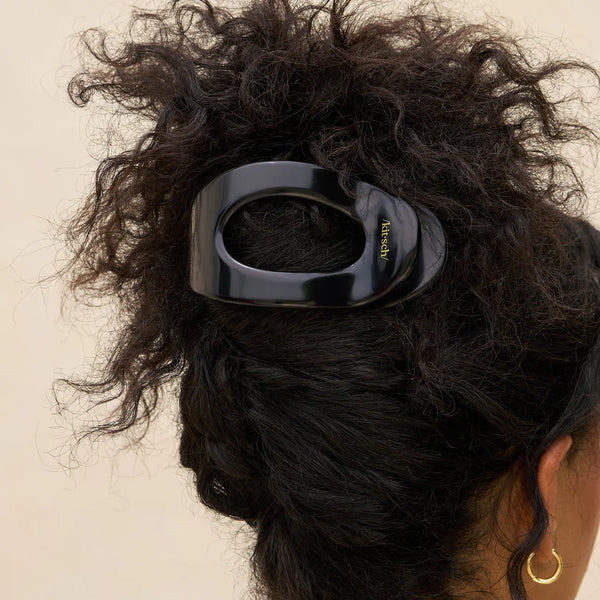 Kit.Sch Recycled Plastic Large Flat Cloud Clip - Black