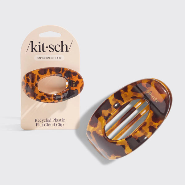 Kit.Sch Recycled Plastic Medium Flat Cloud Clip - Tort