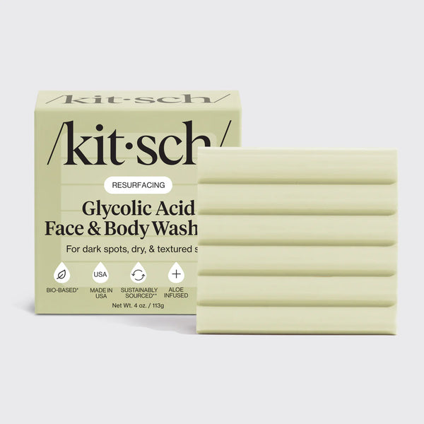 Kit.Sch Resurfacing Glycolic Acid Exfoliating Face and Body Wash