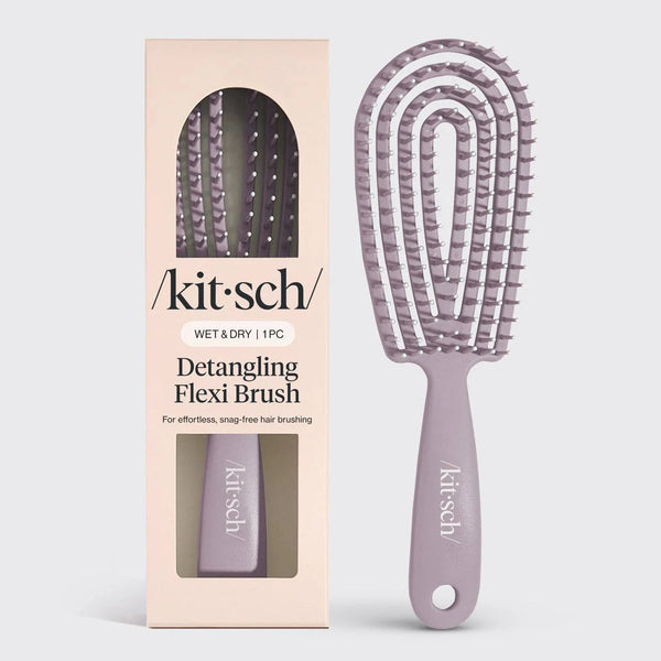 Kit.Sch Soft Violet Detangling Flexi Brush