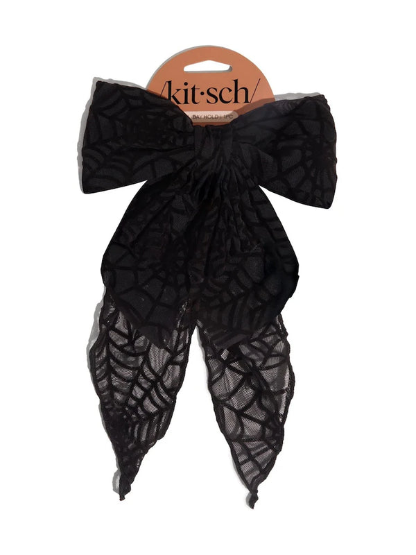 Kit.Sch Spiderweb Bow Hair Clip