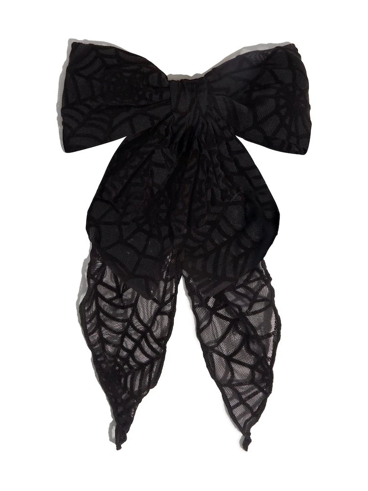 Kit.Sch Spiderweb Bow Hair Clip