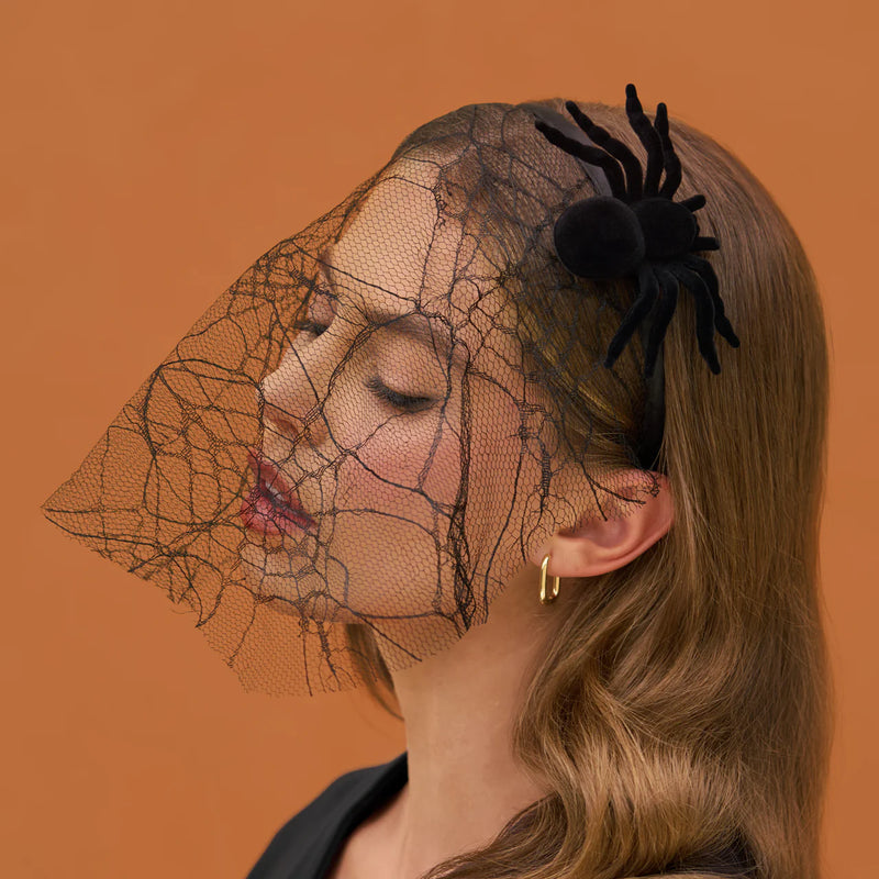 Kit.Sch Spiderweb Veil Headband