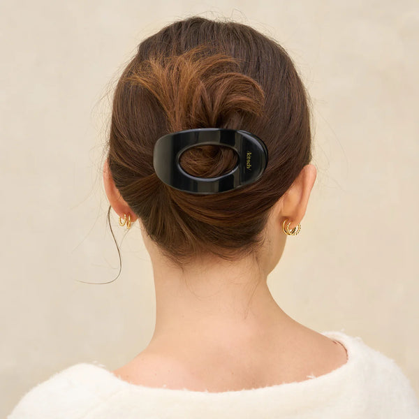 Kit.Sch Recycled Plastic Medium Flat Cloud Clip - Black
