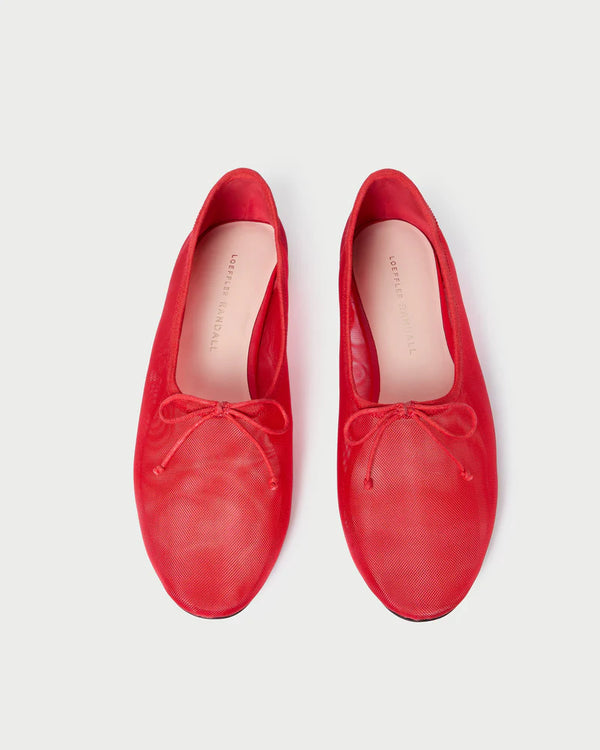 Loeffler Randall Landon Soft Ballet Flat Red
