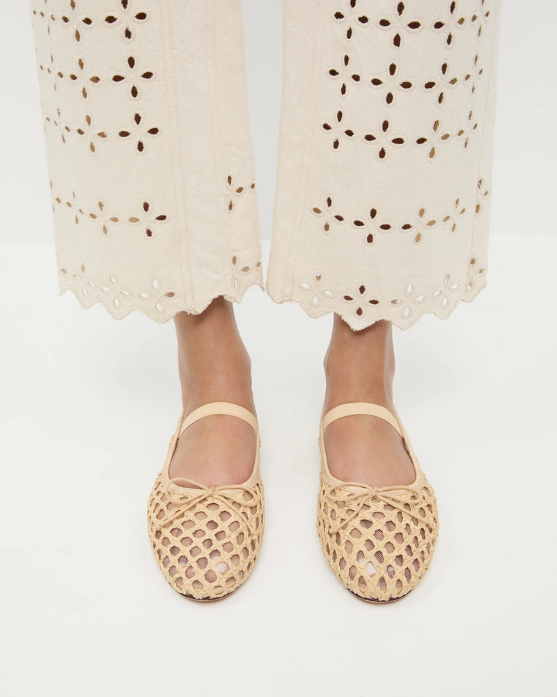 Loeffler Randall Leonie Soft Ballet Flat Natural