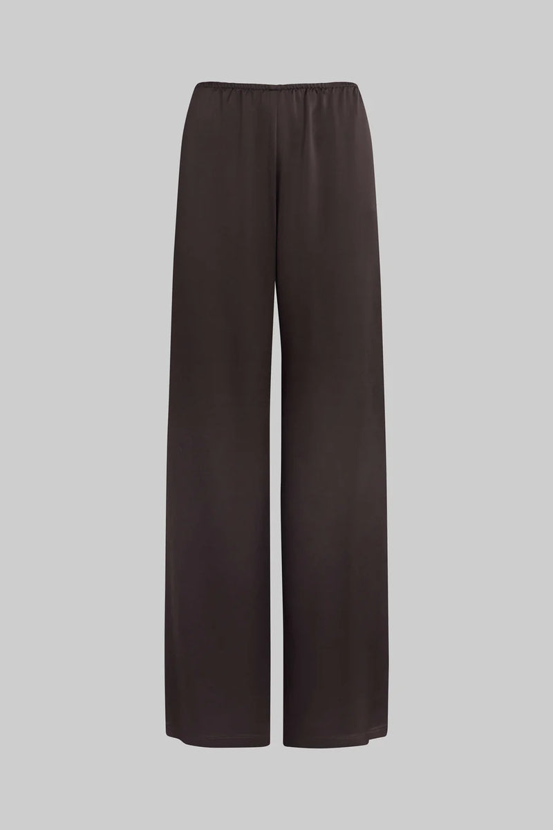 Leset Barb Wide Leg Pant Chocolate