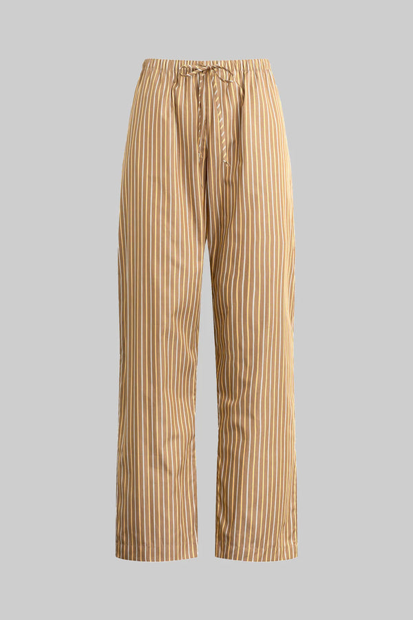 LESET Yoshi Classic Tie Pant Mocha/Brown Stripe
